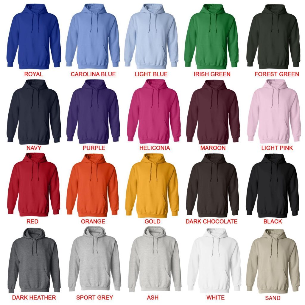 hoodie color chart - Gintama Shop
