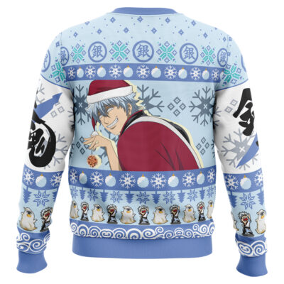 Give Me Your Christmas Balls Gintama Ugly Christmas Sweater BACK mockup - Gintama Shop