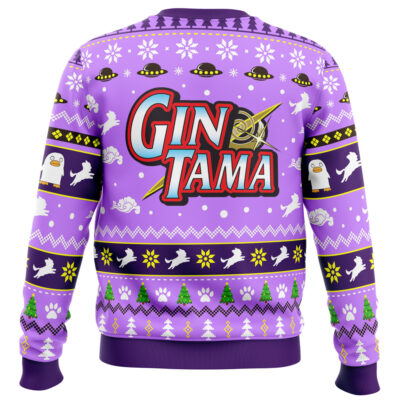 Tis The Season Gintama Ugly Christmas Sweater BACK mockup - Gintama Shop